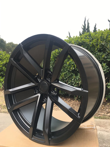 FOUR 20X10" SATIN BLACK CONCAVE ZL1 41 STYLE RIMS WHEELS FITS CHEVY CAMARO NEW W590