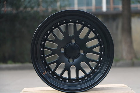 4 New Satin Black 15x8.0 Rims wheels et 0mm CB 73.1mm Alloy Wheel Rims W310