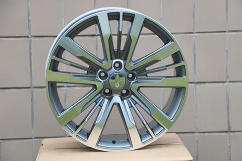 Four pieces 20x8.5 ET44 5x114.3 Gunmetal Machined Face FITS FORD Explorer 2011 - 2018 Alloy Wheel Rims W592