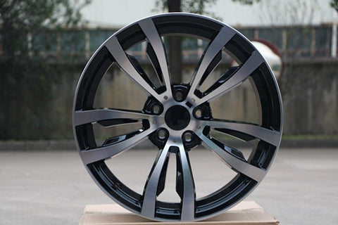 High Quality 20x10/11" STAGGERED BLACK MACHINED RIMS WHEELS D1057 FOR BMW