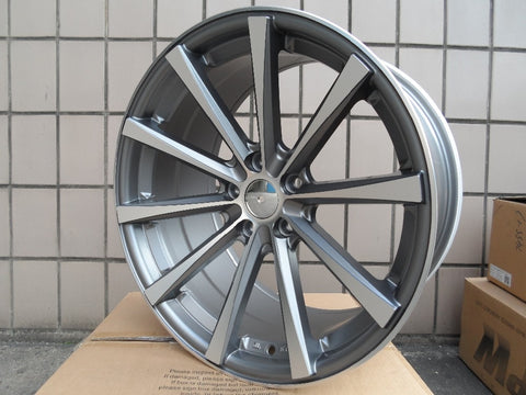 Free Shipping 19x8.5/9.5 ET35 5x114.3 OEM MATTE GUNMETAL MACHINE FACE Alloy Wheel Rims W101